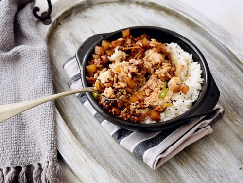 土豆香菇肉末盖饭1