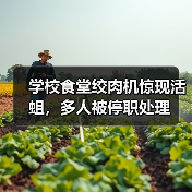 学校食堂绞肉机惊现活蛆，多人被停职处理（图1）