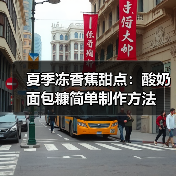 夏季冻香蕉甜点：酸奶面包糠简单制作方法（图2）
