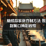 糖醋蒜家庭自制方法 酸甜脆口腌制教程（图1）