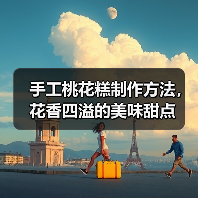 手工桃花糕制作方法，花香四溢的美味甜点（图2）